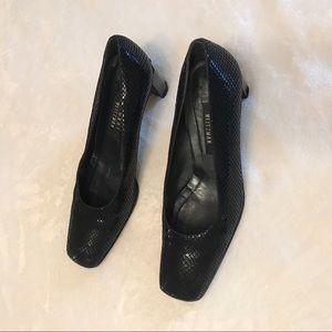 Stuart Weitzman Count Diamondback Snakeskin Pumps